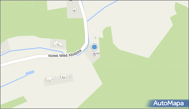 Nowa Wieś Kłodzka, Nowa Wieś Kłodzka, 52, mapa Nowa Wieś Kłodzka