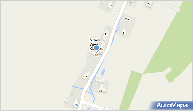 Nowa Wieś Kłodzka, Nowa Wieś Kłodzka, 80, mapa Nowa Wieś Kłodzka