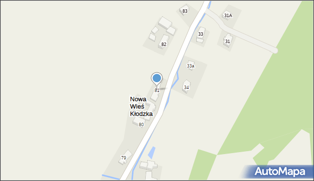 Nowa Wieś Kłodzka, Nowa Wieś Kłodzka, 81, mapa Nowa Wieś Kłodzka