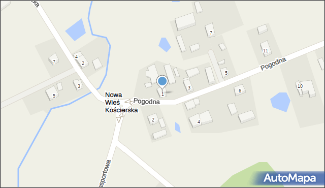 Nowa Wieś Kościerska, Nowa Wieś Kościerska, 23, mapa Nowa Wieś Kościerska