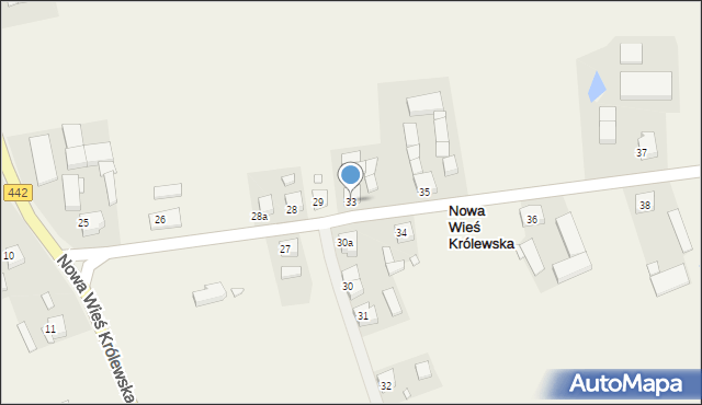 Nowa Wieś Królewska, Nowa Wieś Królewska, 33, mapa Nowa Wieś Królewska