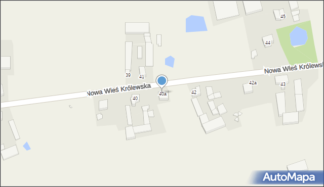 Nowa Wieś Królewska, Nowa Wieś Królewska, 40a, mapa Nowa Wieś Królewska