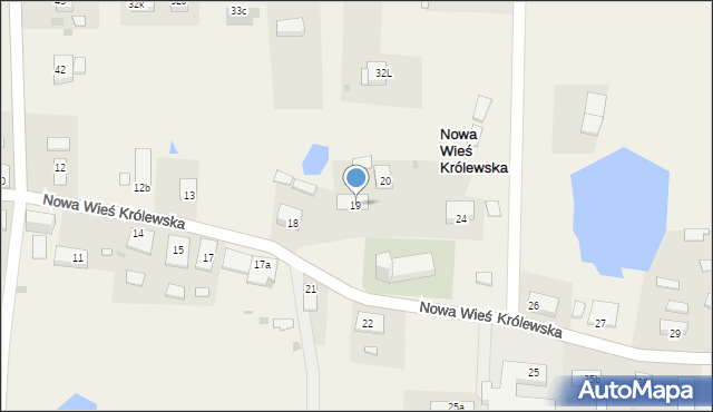 Nowa Wieś Królewska, Nowa Wieś Królewska, 19, mapa Nowa Wieś Królewska