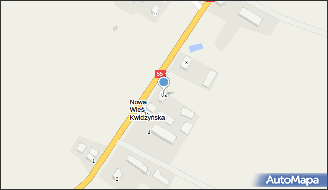 Nowa Wieś Kwidzyńska, Nowa Wieś Kwidzyńska, 6a, mapa Nowa Wieś Kwidzyńska