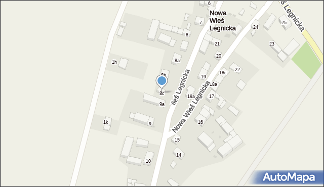 Nowa Wieś Legnicka, Nowa Wieś Legnicka, 8c, mapa Nowa Wieś Legnicka