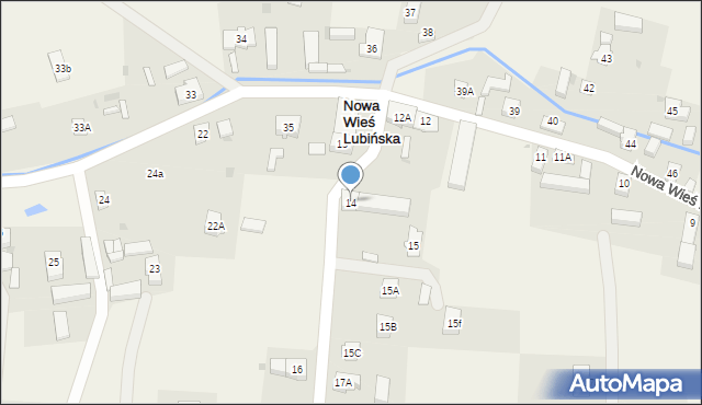 Nowa Wieś Lubińska, Nowa Wieś Lubińska, 14, mapa Nowa Wieś Lubińska