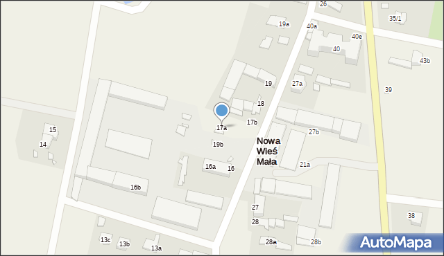 Nowa Wieś Mała, Nowa Wieś Mała, 17a, mapa Nowa Wieś Mała