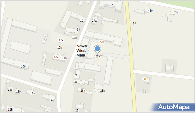 Nowa Wieś Mała, Nowa Wieś Mała, 21a, mapa Nowa Wieś Mała