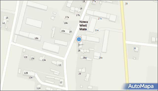 Nowa Wieś Mała, Nowa Wieś Mała, 27, mapa Nowa Wieś Mała