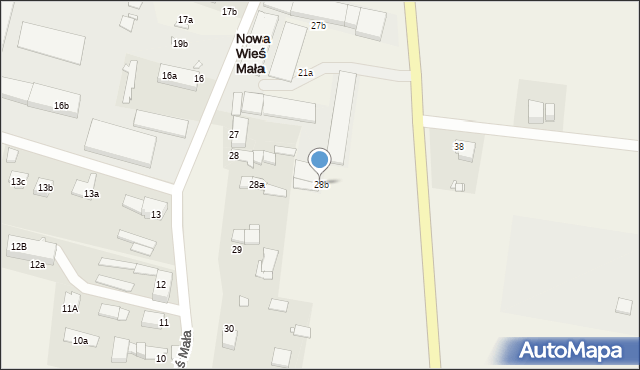 Nowa Wieś Mała, Nowa Wieś Mała, 28b, mapa Nowa Wieś Mała