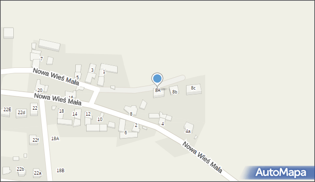 Nowa Wieś Mała, Nowa Wieś Mała, 8A, mapa Nowa Wieś Mała