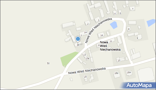 Nowa Wieś Niechanowska, Nowa Wieś Niechanowska, 1b, mapa Nowa Wieś Niechanowska