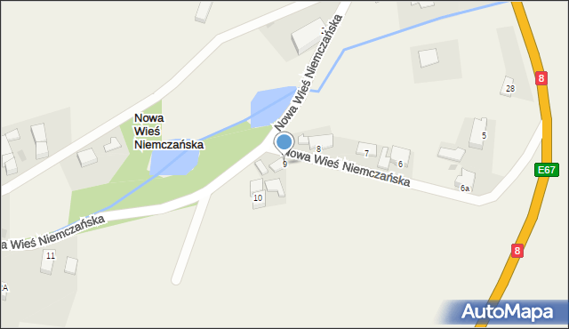Nowa Wieś Niemczańska, Nowa Wieś Niemczańska, 9, mapa Nowa Wieś Niemczańska