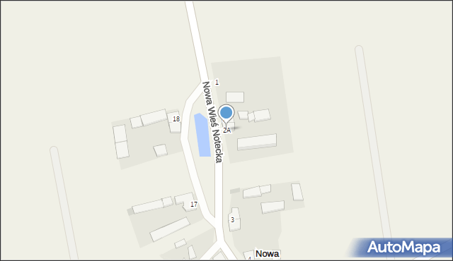 Nowa Wieś Notecka, Nowa Wieś Notecka, 2A, mapa Nowa Wieś Notecka