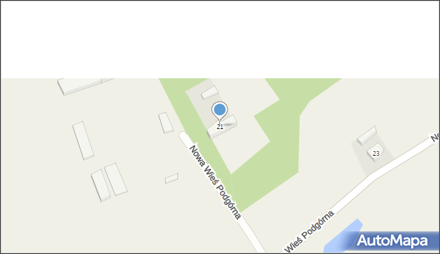 Nowa Wieś Podgórna, Nowa Wieś Podgórna, 21, mapa Nowa Wieś Podgórna