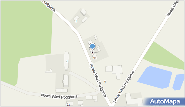 Nowa Wieś Podgórna, Nowa Wieś Podgórna, 7, mapa Nowa Wieś Podgórna