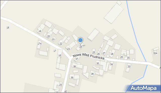 Nowa Wieś Prudnicka, Nowa Wieś Prudnicka, 24, mapa Nowa Wieś Prudnicka
