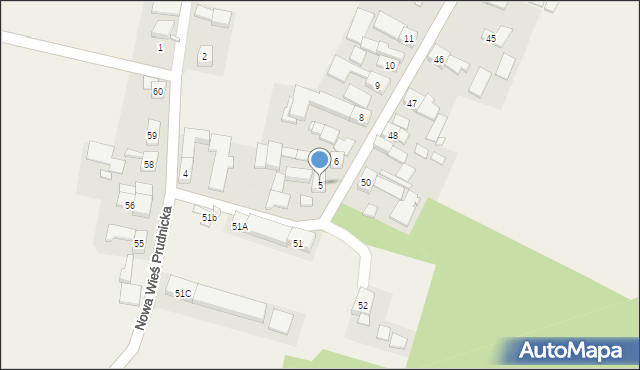Nowa Wieś Prudnicka, Nowa Wieś Prudnicka, 5, mapa Nowa Wieś Prudnicka