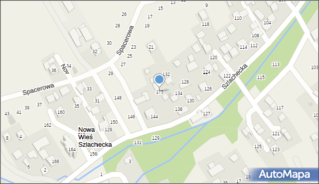 Nowa Wieś Szlachecka, Nowa Wieś Szlachecka, 175, mapa Nowa Wieś Szlachecka