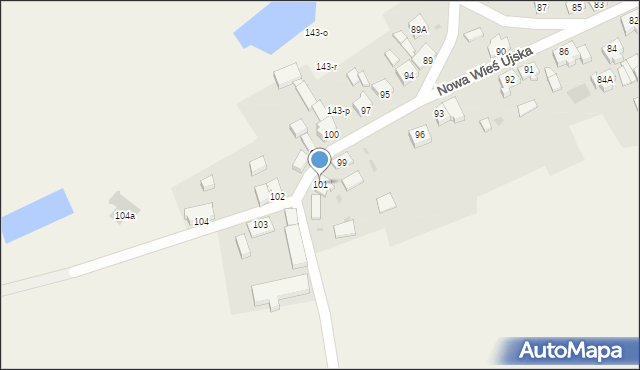 Nowa Wieś Ujska, Nowa Wieś Ujska, 101, mapa Nowa Wieś Ujska