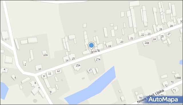 Nowa Wieś Ujska, Nowa Wieś Ujska, 16, mapa Nowa Wieś Ujska