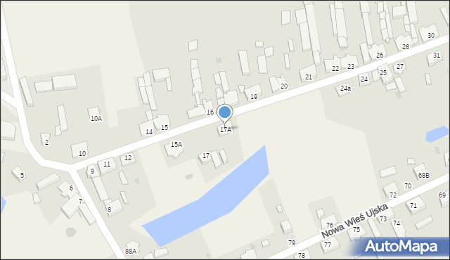 Nowa Wieś Ujska, Nowa Wieś Ujska, 17A, mapa Nowa Wieś Ujska