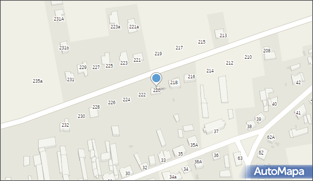 Nowa Wieś Ujska, Nowa Wieś Ujska, 220, mapa Nowa Wieś Ujska