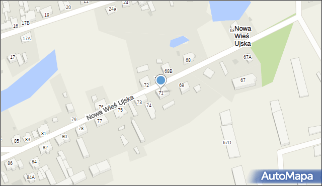 Nowa Wieś Ujska, Nowa Wieś Ujska, 71, mapa Nowa Wieś Ujska