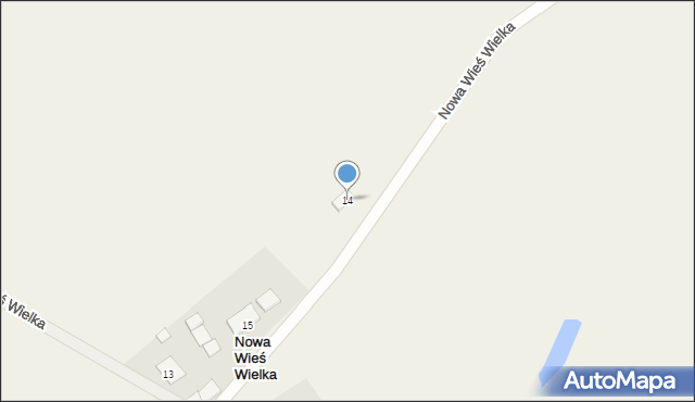 Nowa Wieś Wielka, Nowa Wieś Wielka, 14, mapa Nowa Wieś Wielka