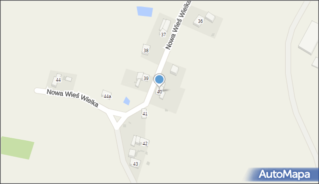 Nowa Wieś Wielka, Nowa Wieś Wielka, 40, mapa Nowa Wieś Wielka