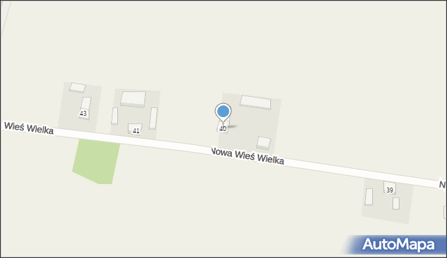 Nowa Wieś Wielka, Nowa Wieś Wielka, 40, mapa Nowa Wieś Wielka