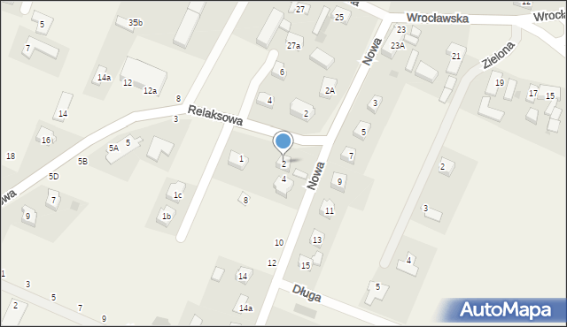 Nowa Wieś Wrocławska, Nowa, 2, mapa Nowa Wieś Wrocławska