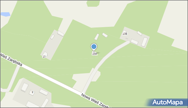 Nowa Wieś Zarębska, Nowa Wieś Zarębska, 10A, mapa Nowa Wieś Zarębska