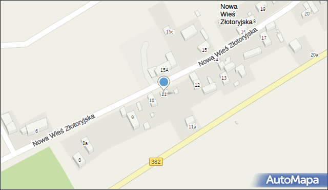 Nowa Wieś Złotoryjska, Nowa Wieś Złotoryjska, 11, mapa Nowa Wieś Złotoryjska