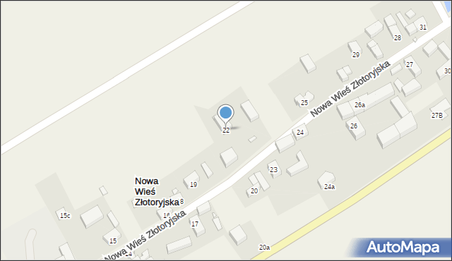 Nowa Wieś Złotoryjska, Nowa Wieś Złotoryjska, 22, mapa Nowa Wieś Złotoryjska