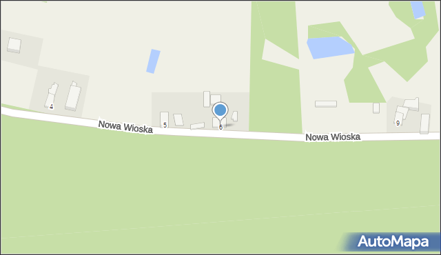 Nowa Wioska, Nowa Wioska, 6, mapa Nowa Wioska