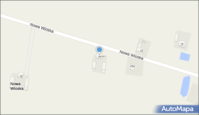 Nowa Wioska, Nowa Wioska, 27, mapa Nowa Wioska