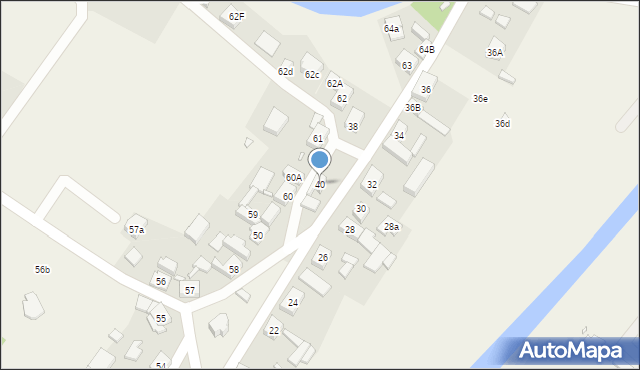 Nowa Wioska, Nowa Wioska, 40, mapa Nowa Wioska