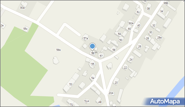 Nowa Wioska, Nowa Wioska, 56, mapa Nowa Wioska