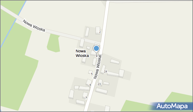 Nowa Wioska, Nowa Wioska, 4, mapa Nowa Wioska