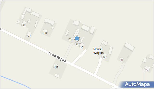 Nowa Wojska, Nowa Wojska, 36, mapa Nowa Wojska