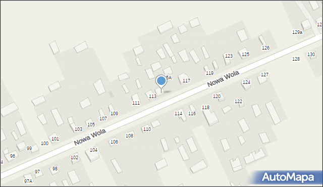 Nowa Wola, Nowa Wola, 115, mapa Nowa Wola