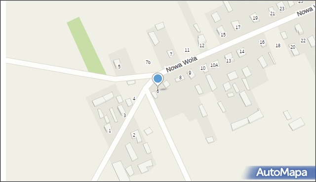 Nowa Wola, Nowa Wola, 6, mapa Nowa Wola