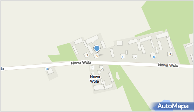 Nowa Wola, Nowa Wola, 5, mapa Nowa Wola