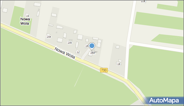 Nowa Wola, Nowa Wola, 16A, mapa Nowa Wola