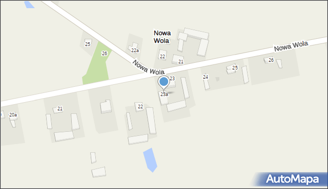 Nowa Wola, Nowa Wola, 23a, mapa Nowa Wola