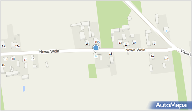 Nowa Wola, Nowa Wola, 14, mapa Nowa Wola