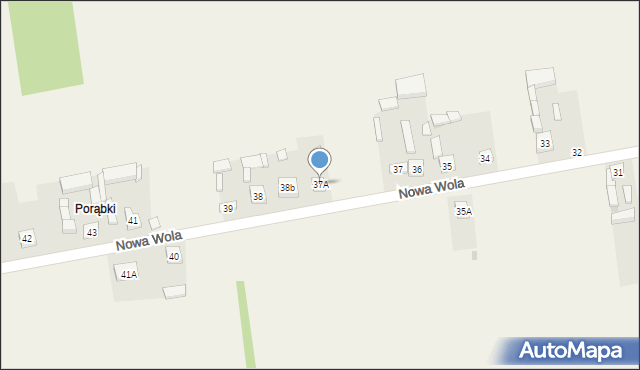 Nowa Wola, Nowa Wola, 37A, mapa Nowa Wola