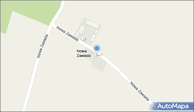 Nowa Zawada, Nowa Zawada, 17, mapa Nowa Zawada