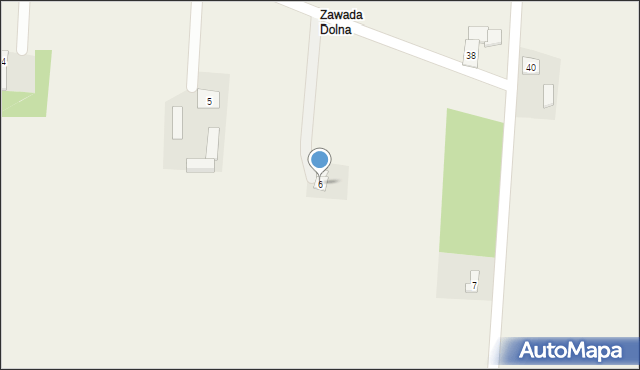 Nowa Zawada, Nowa Zawada, 6, mapa Nowa Zawada